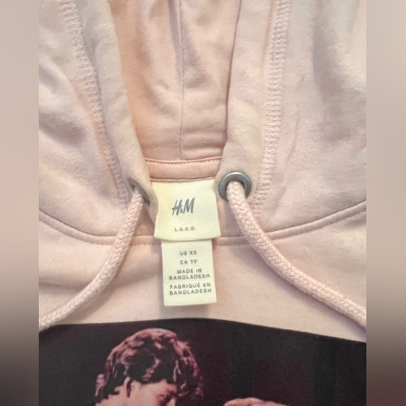 H&M DIRTY DANCING Graphic Hoodie Light Pink Soft - Picture 6 of 6